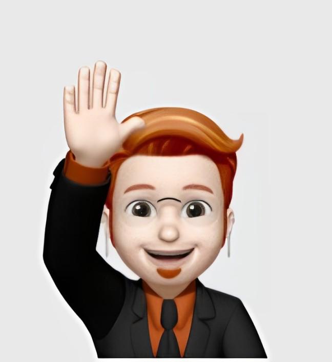 Illustration of a person with a sign that says 'Halo Rocketers!'